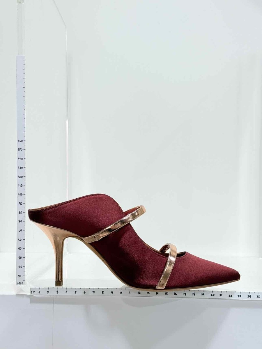 Pre - loved MALONE SOULIERS Maureen Burgundy Size EU 37 Mules at Reems Closet