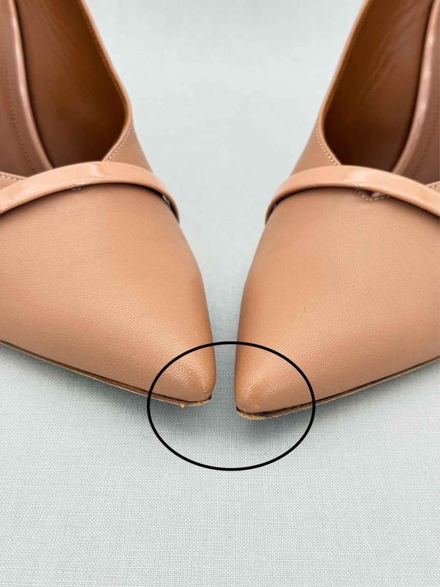 Pre - loved MALONE SOULIERS Nude Size EU 38.5 Mules at Reems Closet