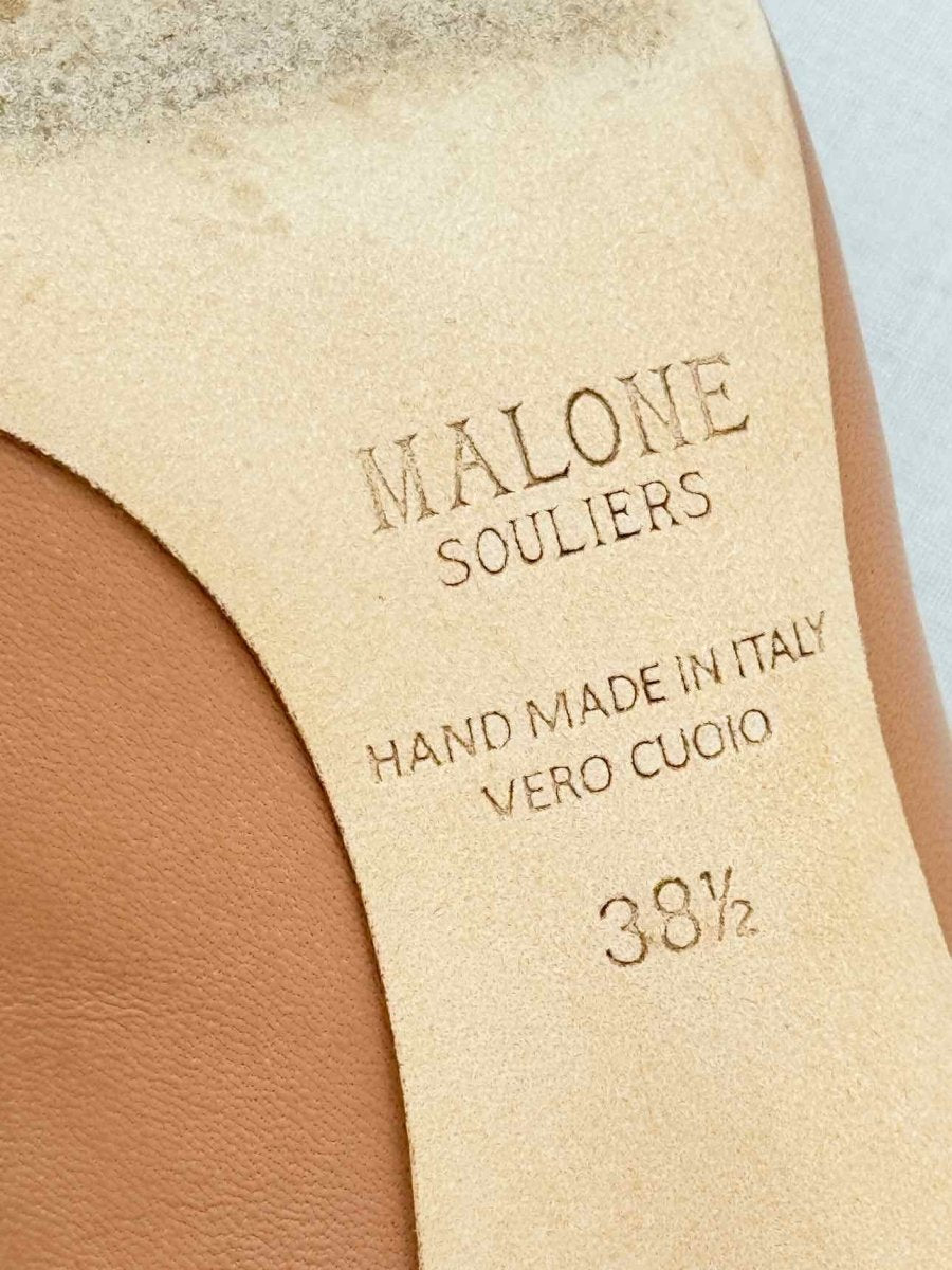 Pre - loved MALONE SOULIERS Nude Size EU 38.5 Mules at Reems Closet
