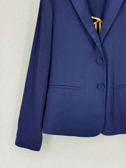 Pre - loved MANAS Blue Size US 10 Jacket & Pants Outfit at Reems Closet