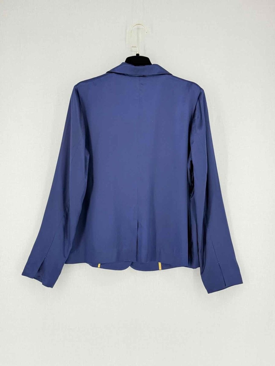 Pre - loved MANAS Blue Size US 10 Jacket & Pants Outfit at Reems Closet
