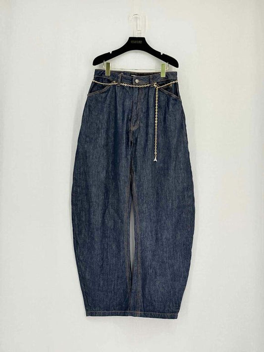 Pre-loved MANIERE DE VOIR Enora Hourglass Blue Size US 8 Jeans at Reems Closet
