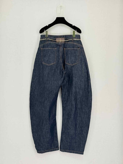 Pre-loved MANIERE DE VOIR Enora Hourglass Blue Size US 8 Jeans at Reems Closet