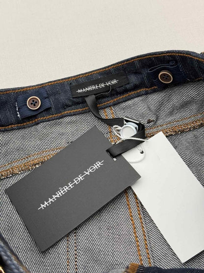 Pre-loved MANIERE DE VOIR Enora Hourglass Blue Size US 8 Jeans at Reems Closet