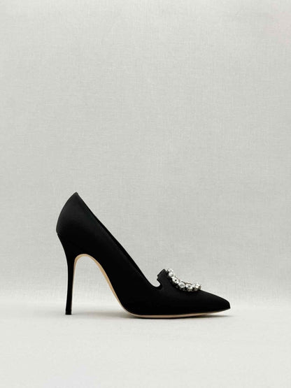 Pre - loved MANOLO BLAHNIK Black Size EU 39 Pumps at Reems Closet