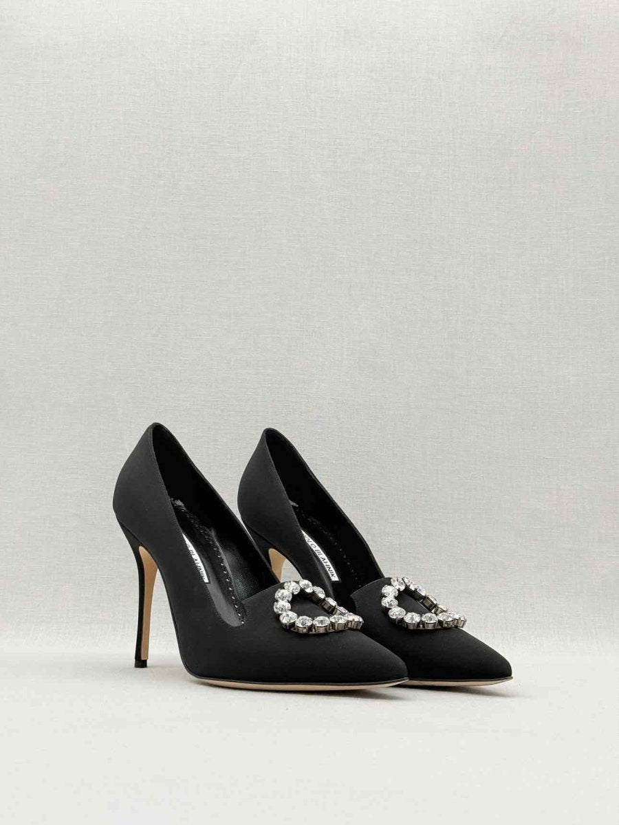 Pre - loved MANOLO BLAHNIK Black Size EU 39 Pumps at Reems Closet