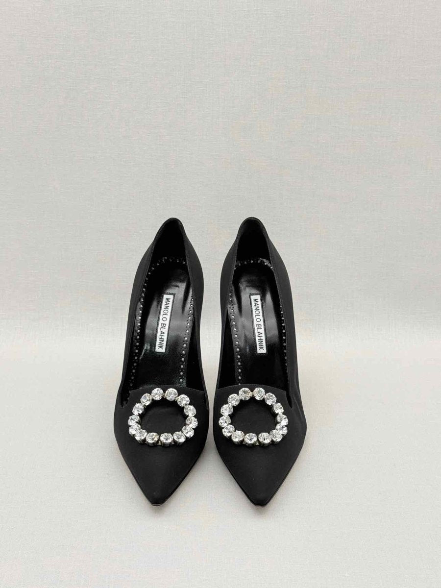 Pre - loved MANOLO BLAHNIK Black Size EU 39 Pumps at Reems Closet