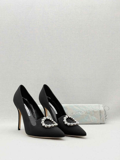 Pre - loved MANOLO BLAHNIK Black Size EU 39 Pumps at Reems Closet