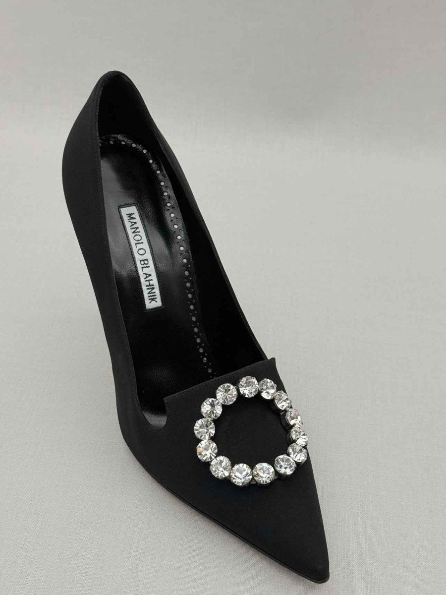 Pre - loved MANOLO BLAHNIK Black Size EU 39 Pumps at Reems Closet