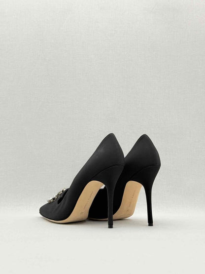 Pre - loved MANOLO BLAHNIK Black Size EU 39 Pumps at Reems Closet