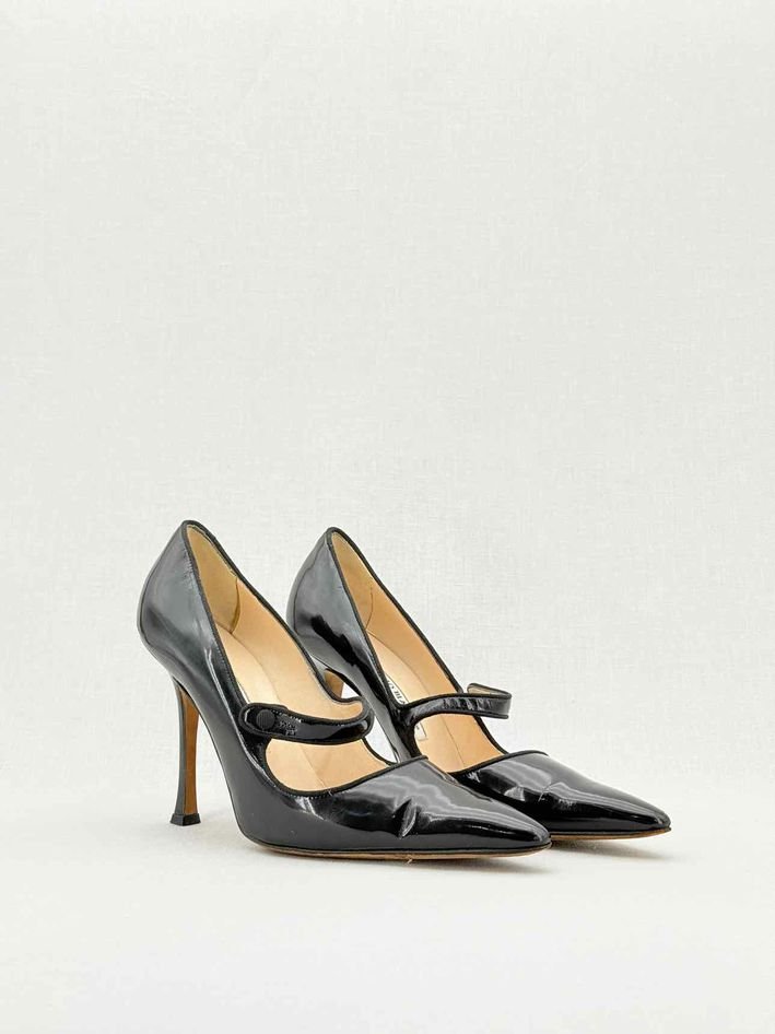 Pre - loved MANOLO BLAHNIK Black Size EU 40.5 Pumps at Reems Closet
