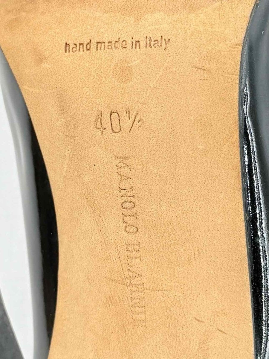 Pre - loved MANOLO BLAHNIK Black Size EU 40.5 Pumps at Reems Closet