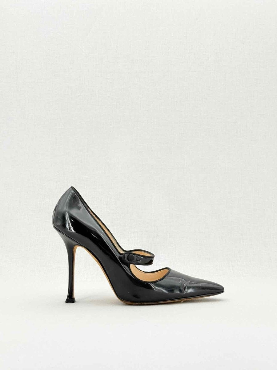 Pre - loved MANOLO BLAHNIK Black Size EU 40.5 Pumps at Reems Closet