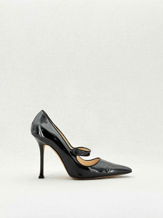 Pre - loved MANOLO BLAHNIK Black Size EU 40.5 Pumps at Reems Closet
