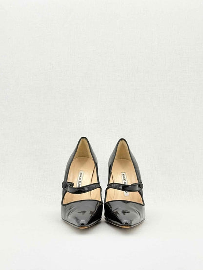 Pre - loved MANOLO BLAHNIK Black Size EU 40.5 Pumps at Reems Closet