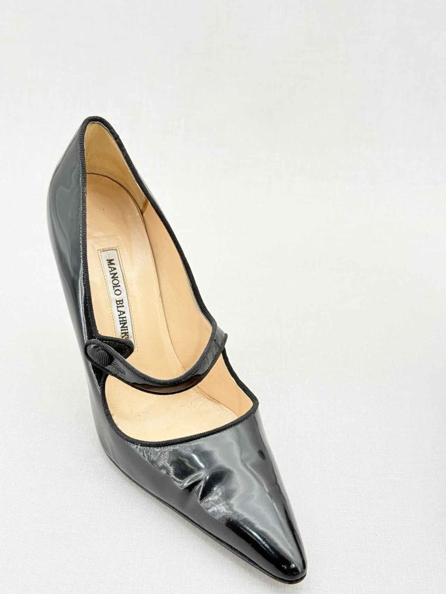 Pre - loved MANOLO BLAHNIK Black Size EU 40.5 Pumps at Reems Closet