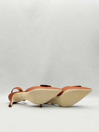 Pre-loved MANOLO BLAHNIK Maysli Brown Size EU 41 Pumps at Reems Closet
