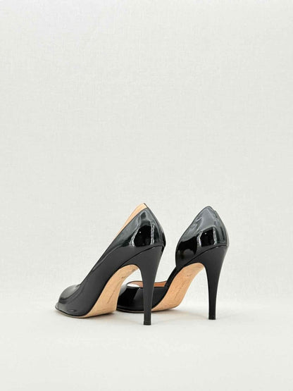 Pre - loved MANOLO BLAHNIK Milas Black Size EU 38.5 Pumps at Reems Closet