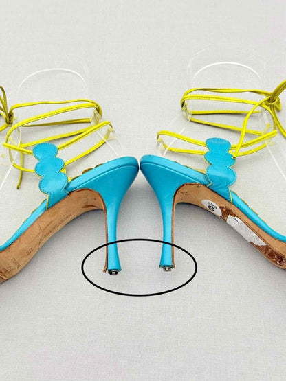 Pre - loved MANOLO BLAHNIK Size EU 36 Heeled Sandals at Reems Closet