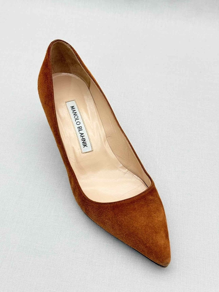 Pre-loved MANOLO BLAHNIK Srila Brown Size EU 36 Pumps at Reems Closet