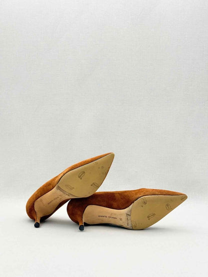 Pre-loved MANOLO BLAHNIK Srila Brown Size EU 36 Pumps at Reems Closet