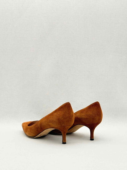 Pre-loved MANOLO BLAHNIK Srila Brown Size EU 36 Pumps at Reems Closet