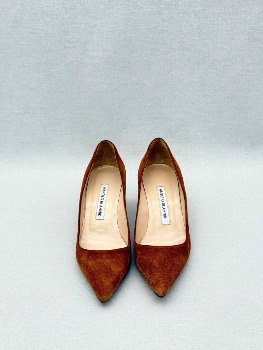 Pre-loved MANOLO BLAHNIK Srila Brown Size EU 36 Pumps at Reems Closet