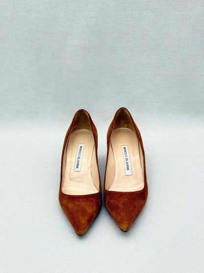 Pre-loved MANOLO BLAHNIK Srila Brown Size EU 36 Pumps at Reems Closet