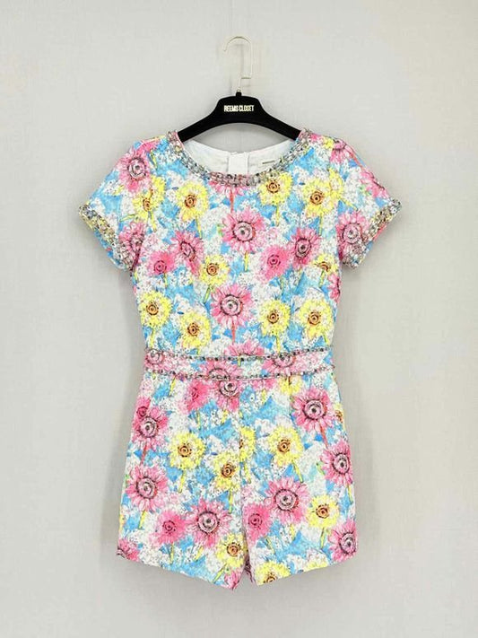Pre-loved MANOUSH Combishort Pink Multicolor Size US 4 Playsuit at Reems Closet