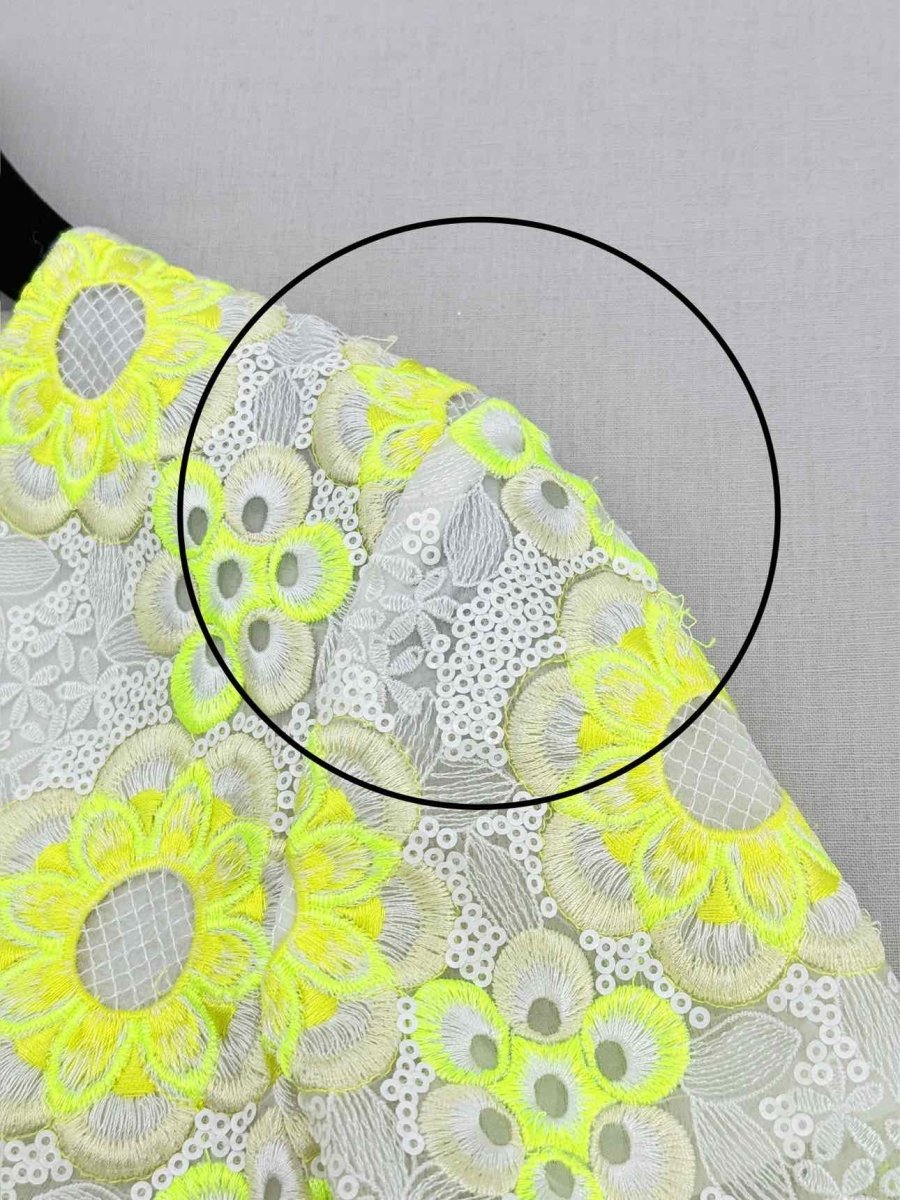Pre - loved MANOUSH Yellow & White Floral Size US 2 Blouse at Reems Closet