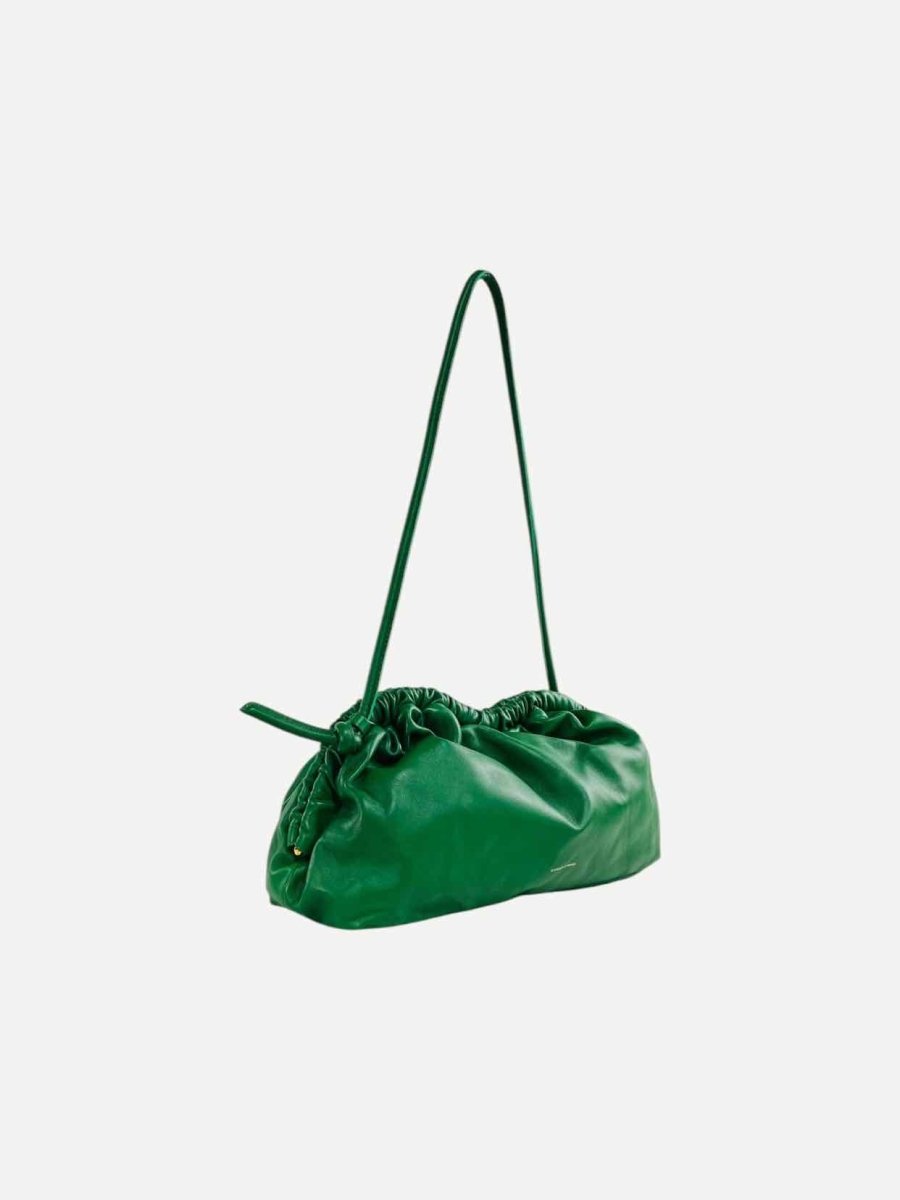 Pre - loved MANSUR GAVRIEL Green Clutch at Reems Closet