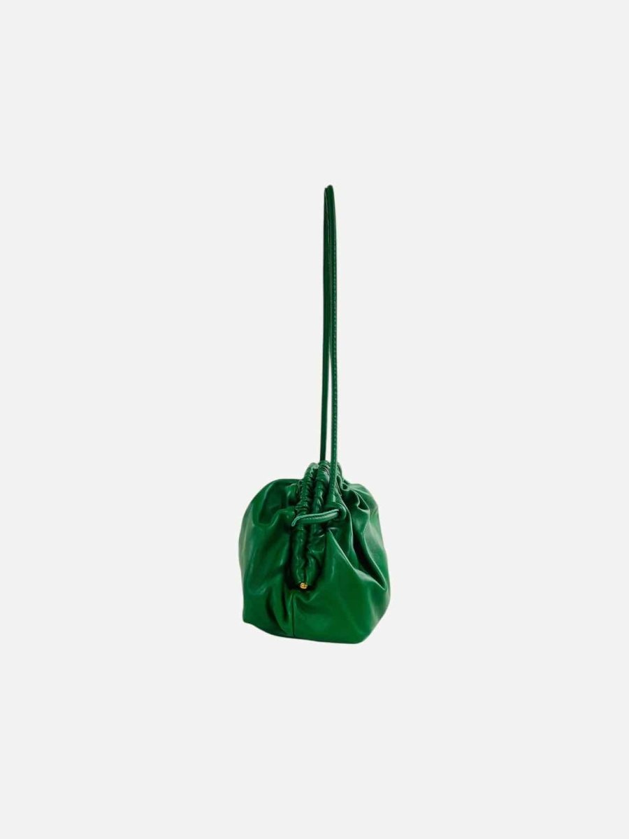 Pre - loved MANSUR GAVRIEL Green Clutch at Reems Closet