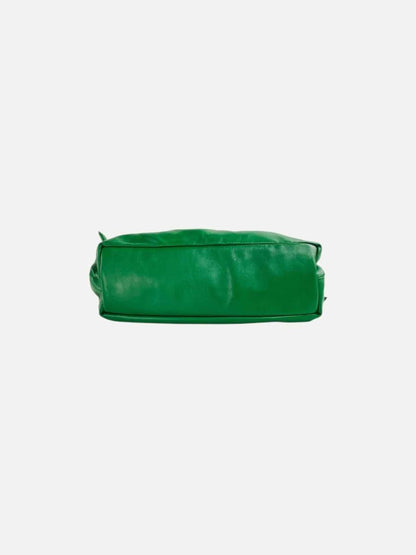 Pre - loved MANSUR GAVRIEL Green Clutch at Reems Closet