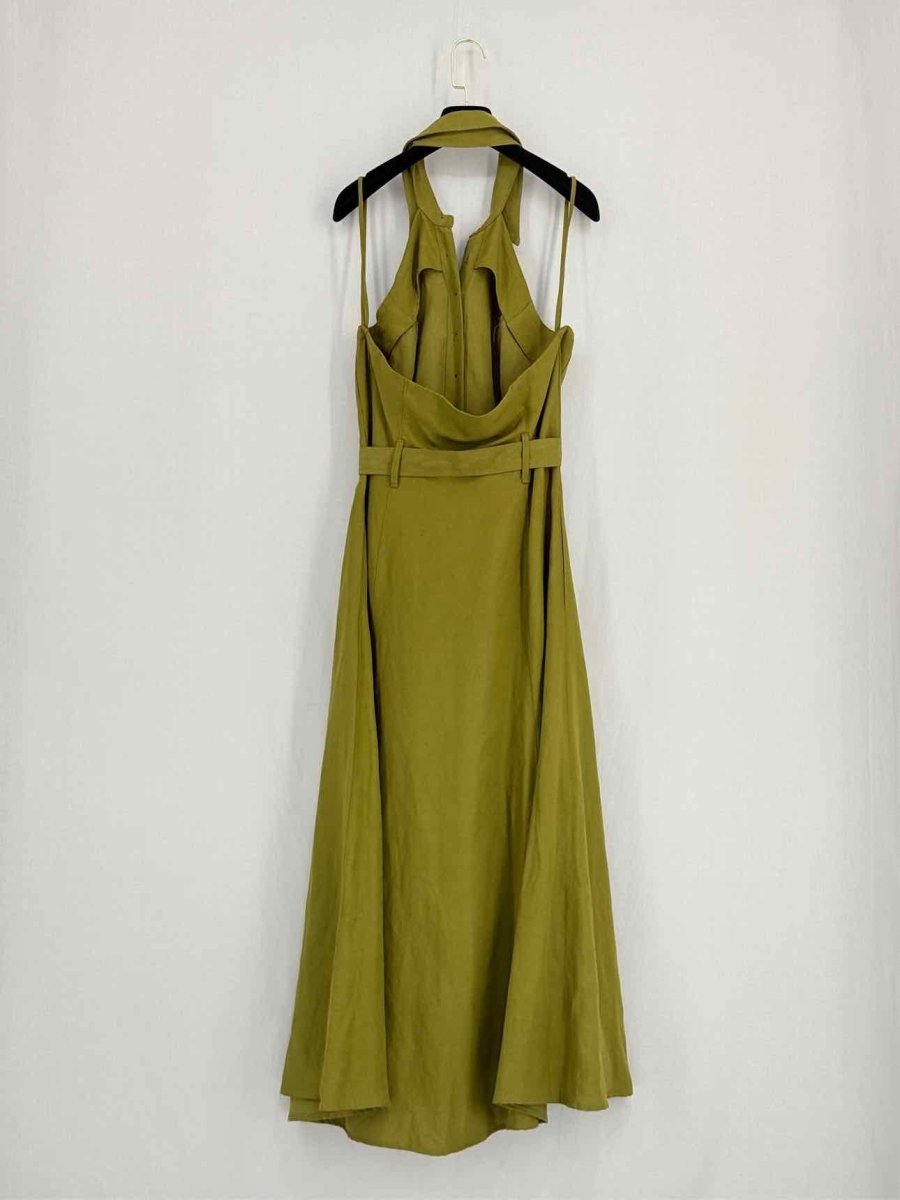 Pre - loved MARA HOFFMAN Khaki Size US 8 Midi Dress at Reems Closet
