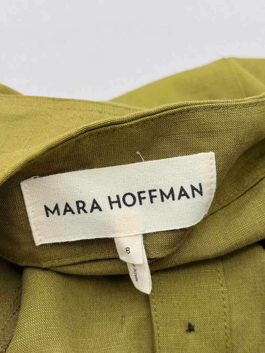 Pre - loved MARA HOFFMAN Khaki Size US 8 Midi Dress at Reems Closet
