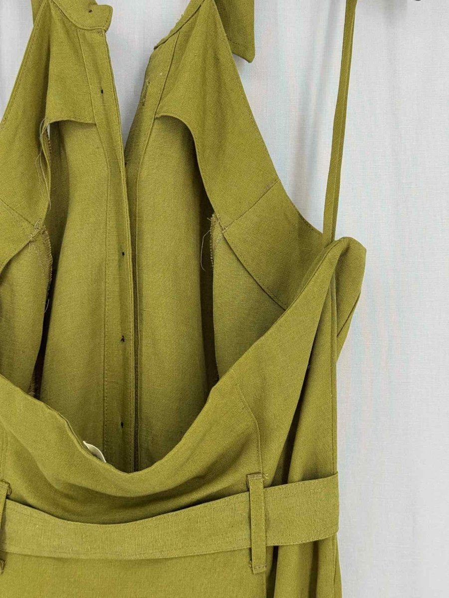 Pre - loved MARA HOFFMAN Khaki Size US 8 Midi Dress at Reems Closet