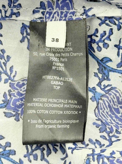 Pre - loved MARANT ETOILE Gabao Blue & White Size US 6 Camisole at Reems Closet