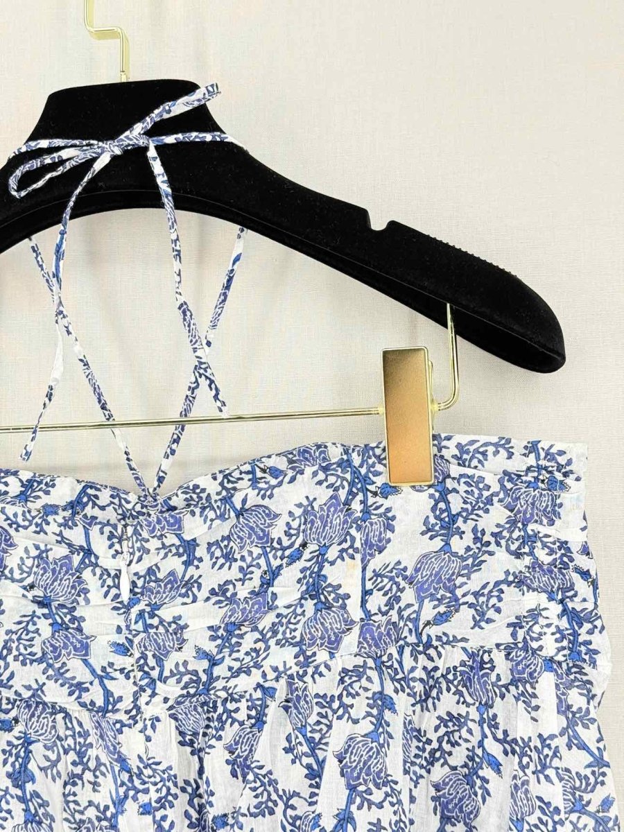 Pre - loved MARANT ETOILE Gabao Blue & White Size US 6 Camisole at Reems Closet