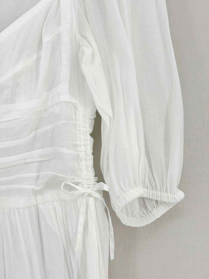 Pre - loved MARANT ETOILE Leoniza White Size US 8 Long Dress at Reems Closet