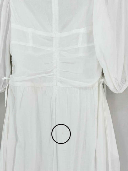 Pre - loved MARANT ETOILE Leoniza White Size US 8 Long Dress at Reems Closet
