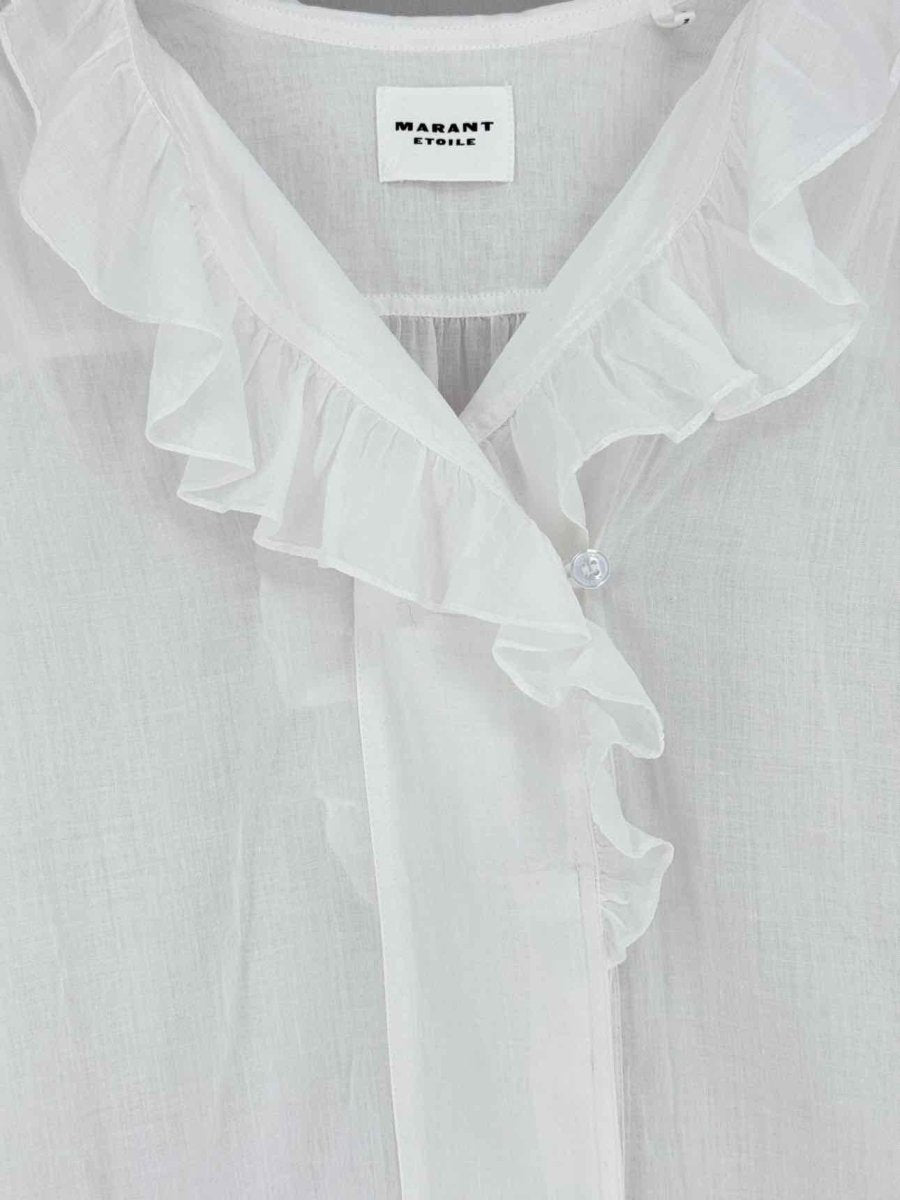 Pre - loved MARANT ETOILE White Size US 4 Blouse at Reems Closet