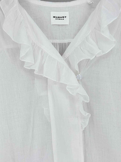 Pre - loved MARANT ETOILE White Size US 4 Blouse at Reems Closet