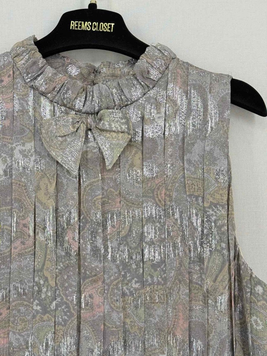 Pre-loved MARC BY MARC JACOBS Silver Multicolor Size US 6 Blouse at Reems Closet
