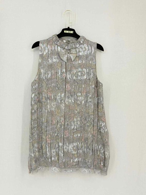 Pre-loved MARC BY MARC JACOBS Silver Multicolor Size US 6 Blouse at Reems Closet