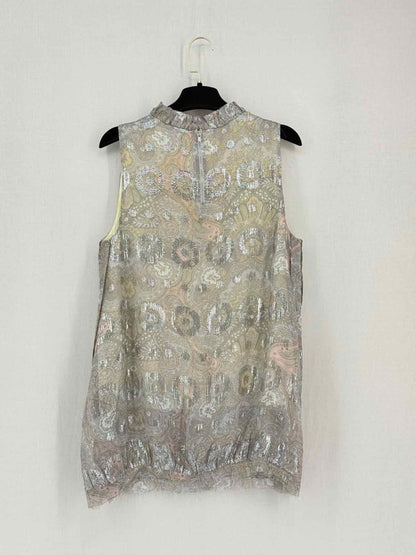 Pre-loved MARC BY MARC JACOBS Silver Multicolor Size US 6 Blouse at Reems Closet