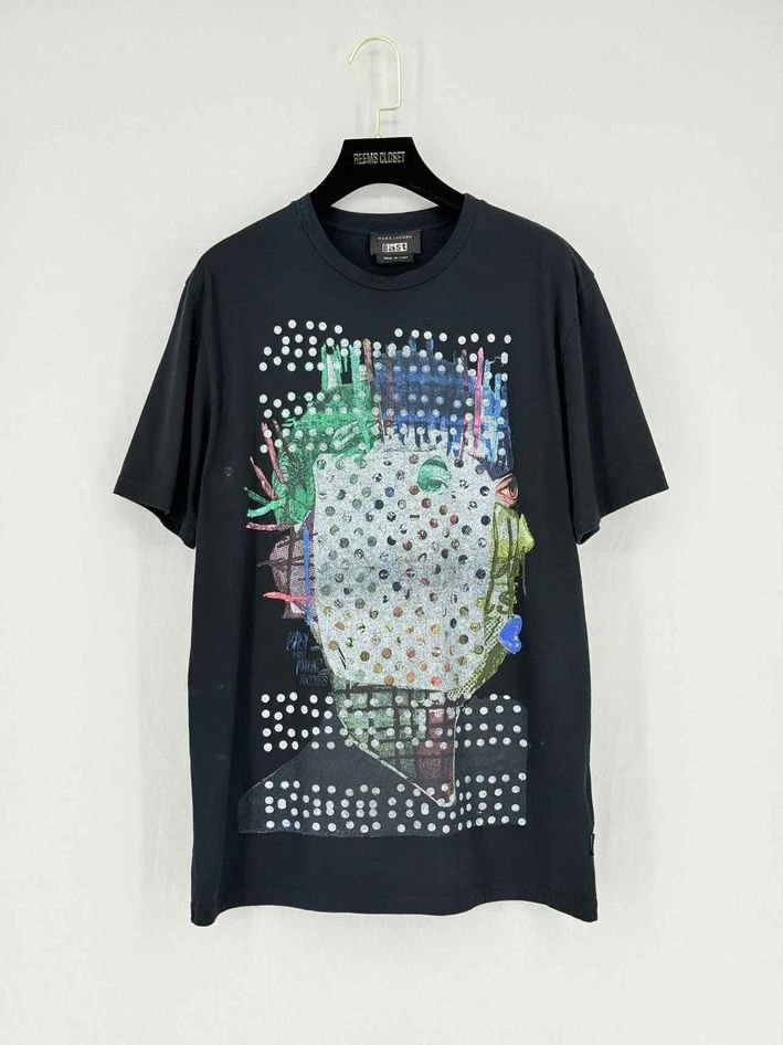 Pre - loved MARC JACOBS Black Multicolor Printed Size Small T-shirt at Reems Closet