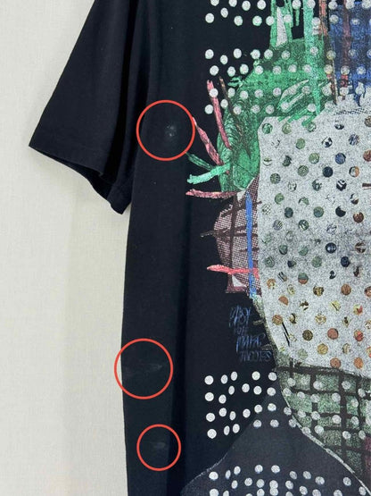 Pre - loved MARC JACOBS Black Multicolor Printed Size Small T-shirt at Reems Closet