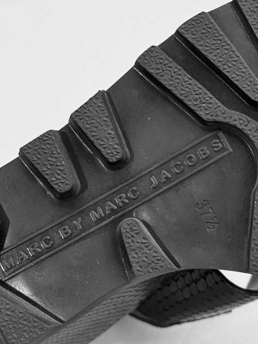 Pre - loved MARC JACOBS Black Python Embossed Size EU 37.5 Wedges at Reems Closet