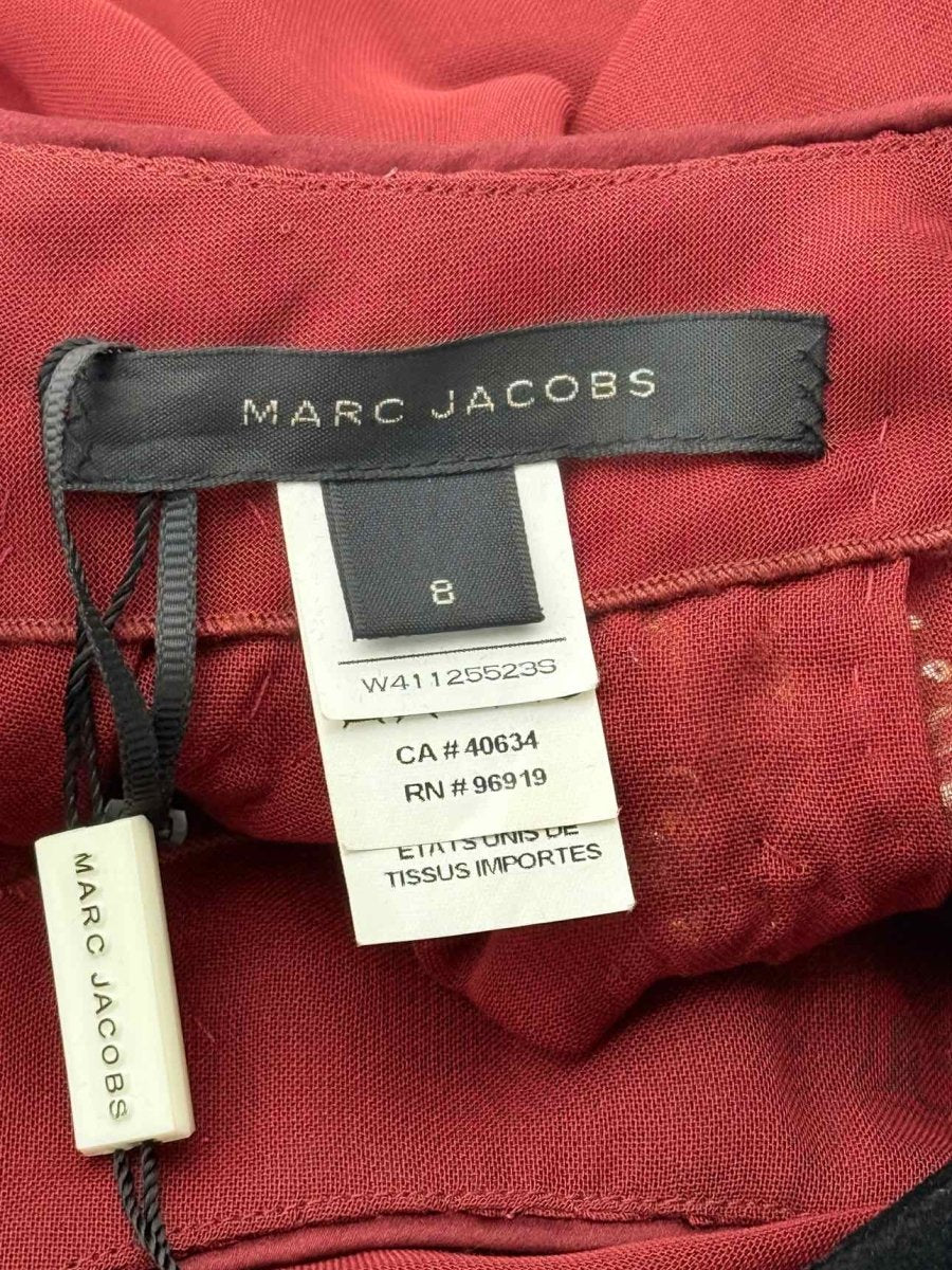 Pre - loved MARC JACOBS Kaftan Burgundy Size US 8 Midi Dress at Reems Closet
