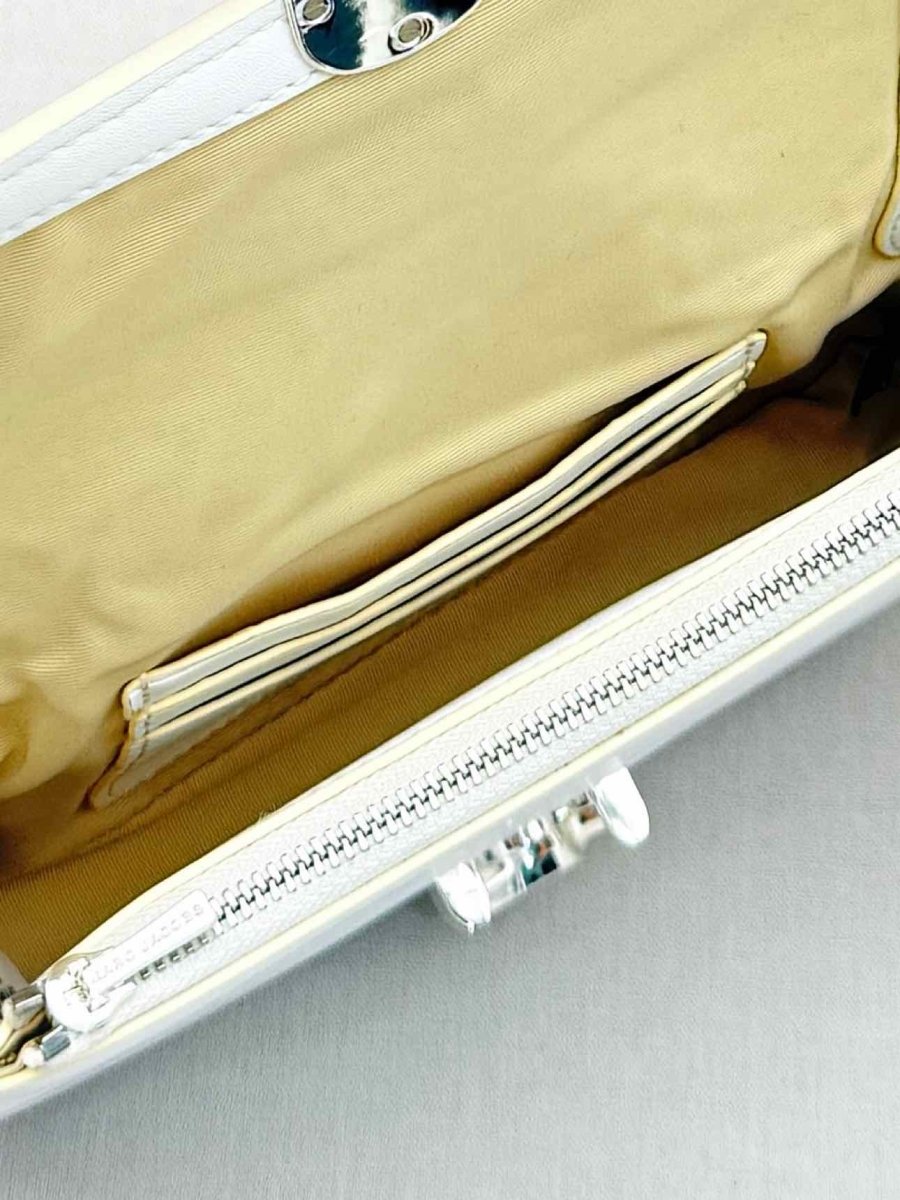 Pre - loved MARC JACOBS Mini The J Mark White Shoulder Bag at Reems Closet